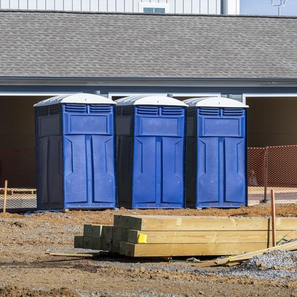 Heavy-duty construction site porta potty in Canyon, Texas